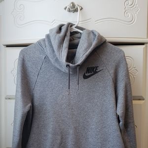 Gray turtle neck hoodie